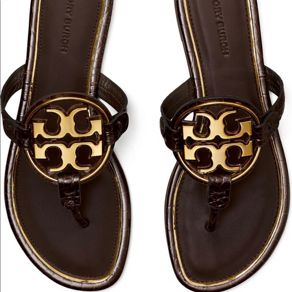Brand new Tory Burch metal Miller sandal 🩴 - Picture 2 of 11